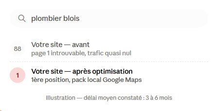 Création de site internet et Référencement Google Maps Local et naturel dans le Loir-et-Cher