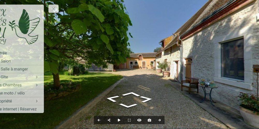 Visite virtuelle Google Street View - Réalité Augmentée / Enrichie - Aux Prés du Berry Bed and Breakfast