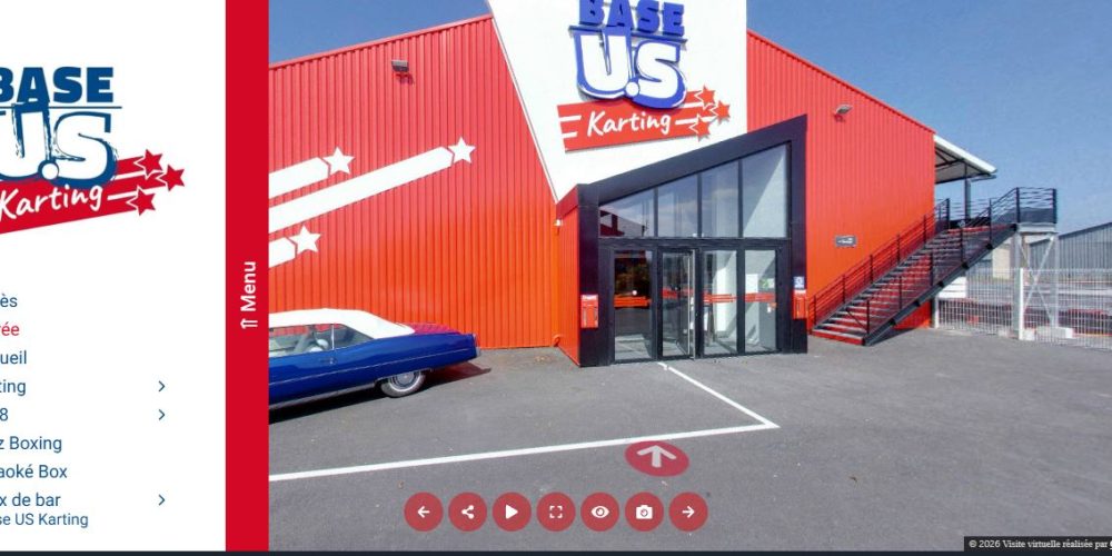 Visite virtuelle Google Street View - Réalité Augmentée / Enrichie - Base US Karting