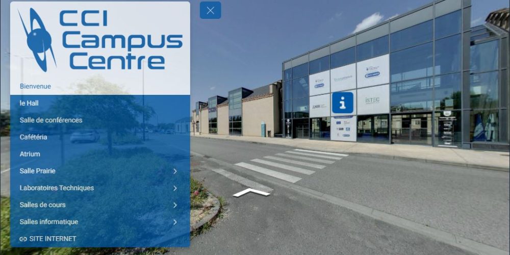 Visite virtuelle Google Street View - Réalité Augmentée / Enrichie - CCI Campus Centre