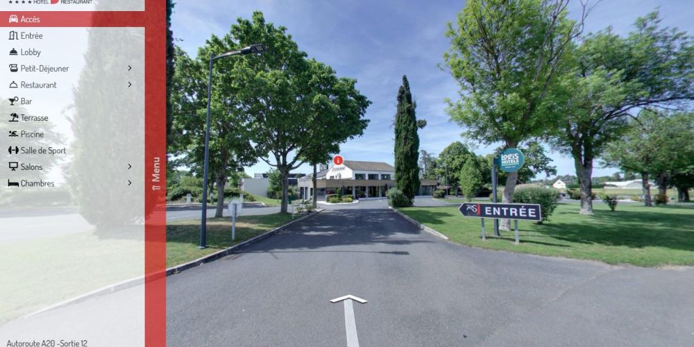 Visite virtuelle enrichie 360° - Hôtel Restaurant 4* - Relais Saint-Jacques | Châteauroux