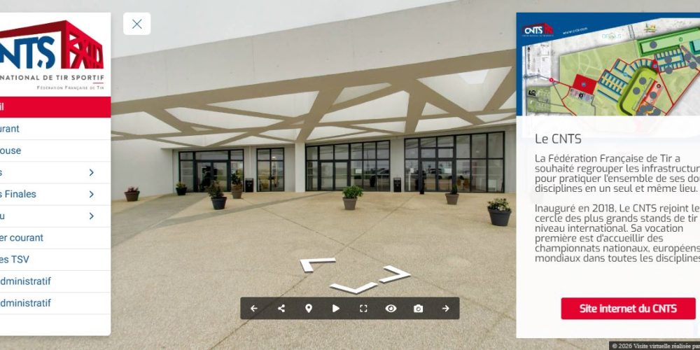 Visite virtuelle Google Street View - Réalité Augmentée / Enrichie - Centre National de Tir Sportif - CNTS