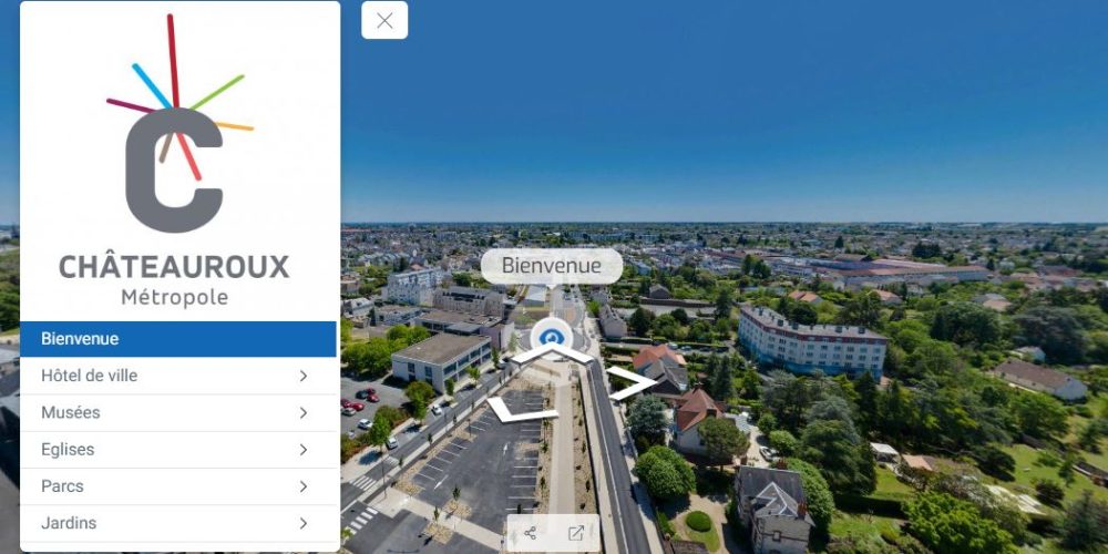 Visite virtuelle Google Street View - Réalité Augmentée / Enrichie - Chateauroux Métropole