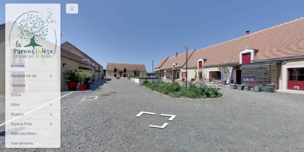 Visite virtuelle Google Street View - Réalité Augmentée / Enrichie - Domaine la Parent(h)èse