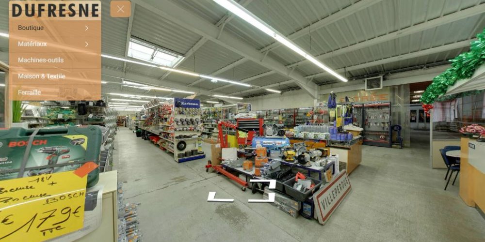 Visite virtuelle Google Street View - Réalité Augmentée / Enrichie - Dufresne