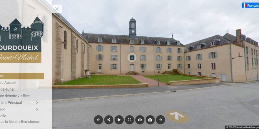 Visite virtuelle Google Street View - Réalité Augmentée / Enrichie - Gîte de Lourdoueix Saint-Michel