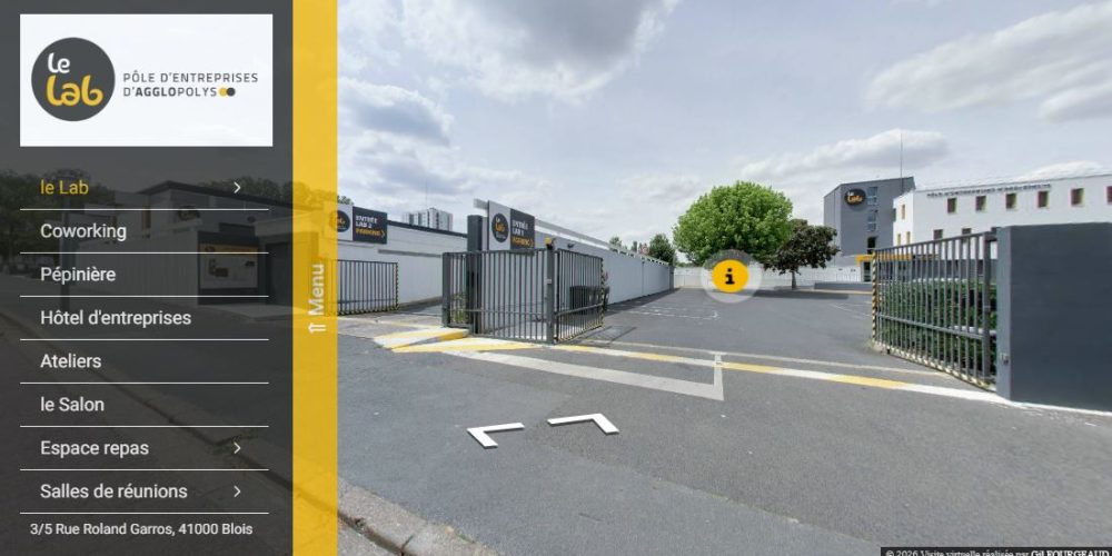 Visite virtuelle Google Street View - Réalité Augmentée / Enrichie - Le Lab, Pôle d’Entreprises