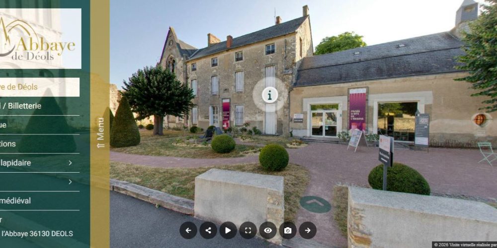 Visite virtuelle Google Street View - Réalité Augmentée / Enrichie - Musée de l’Abbaye de Déols