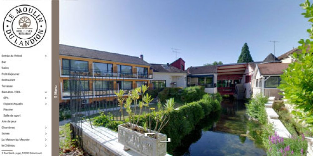 Visite virtuelle enrichie 360° - Moulin du Landion - Hôtel - Restaurant - SPA